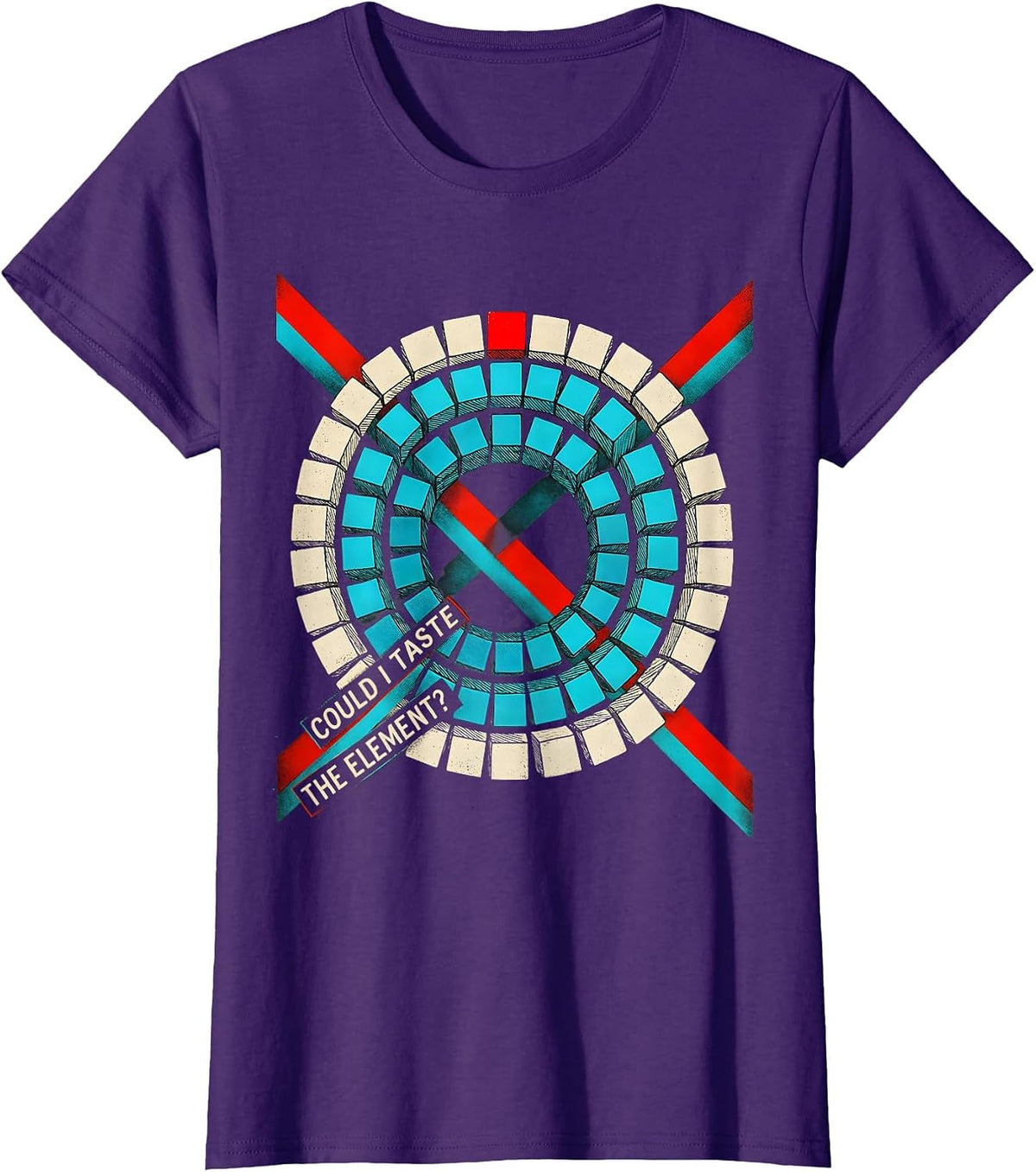 Women's Could I Taste The Element Funny Periodic Table Chemistry T-Shirt - Purple
