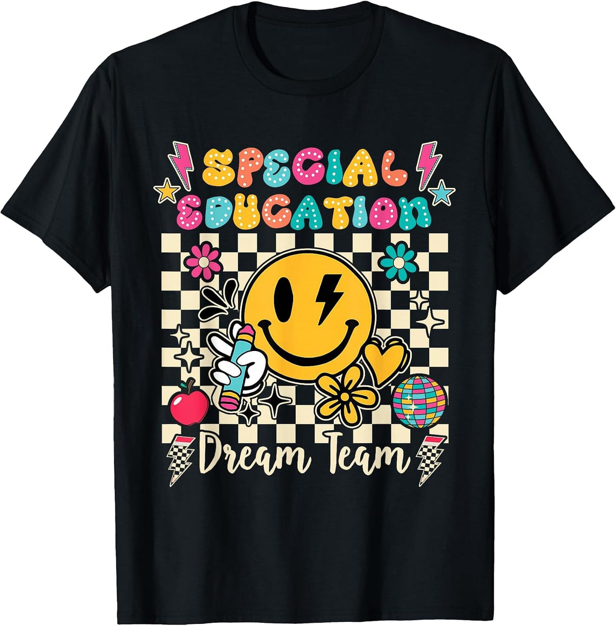 Ese Dream Team Exceptional Education Sped Ed Special Teacher T-Shirt - Black
