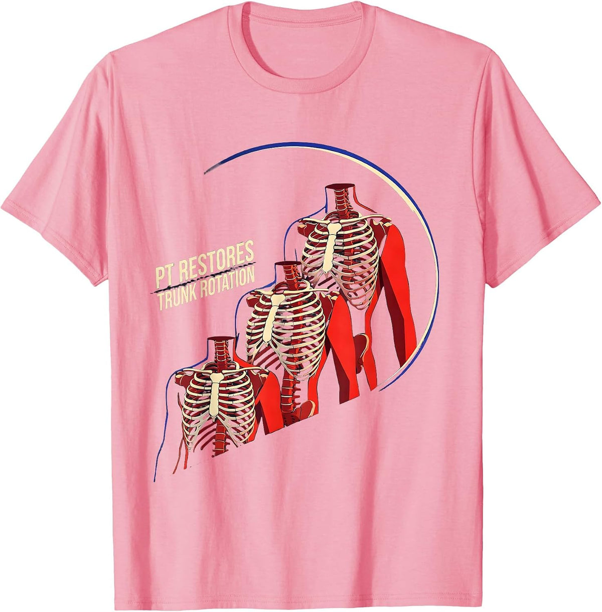 PT Restores Trunk Rotation Futurist Dynamism Physical T-Shirt - Pink