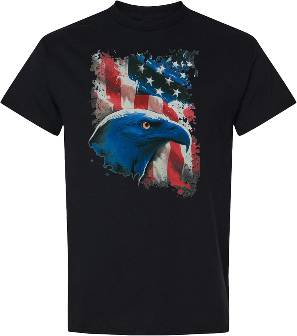Cold Harbor Eagle Flag Patriotic T-Shirt Men Women - Black
