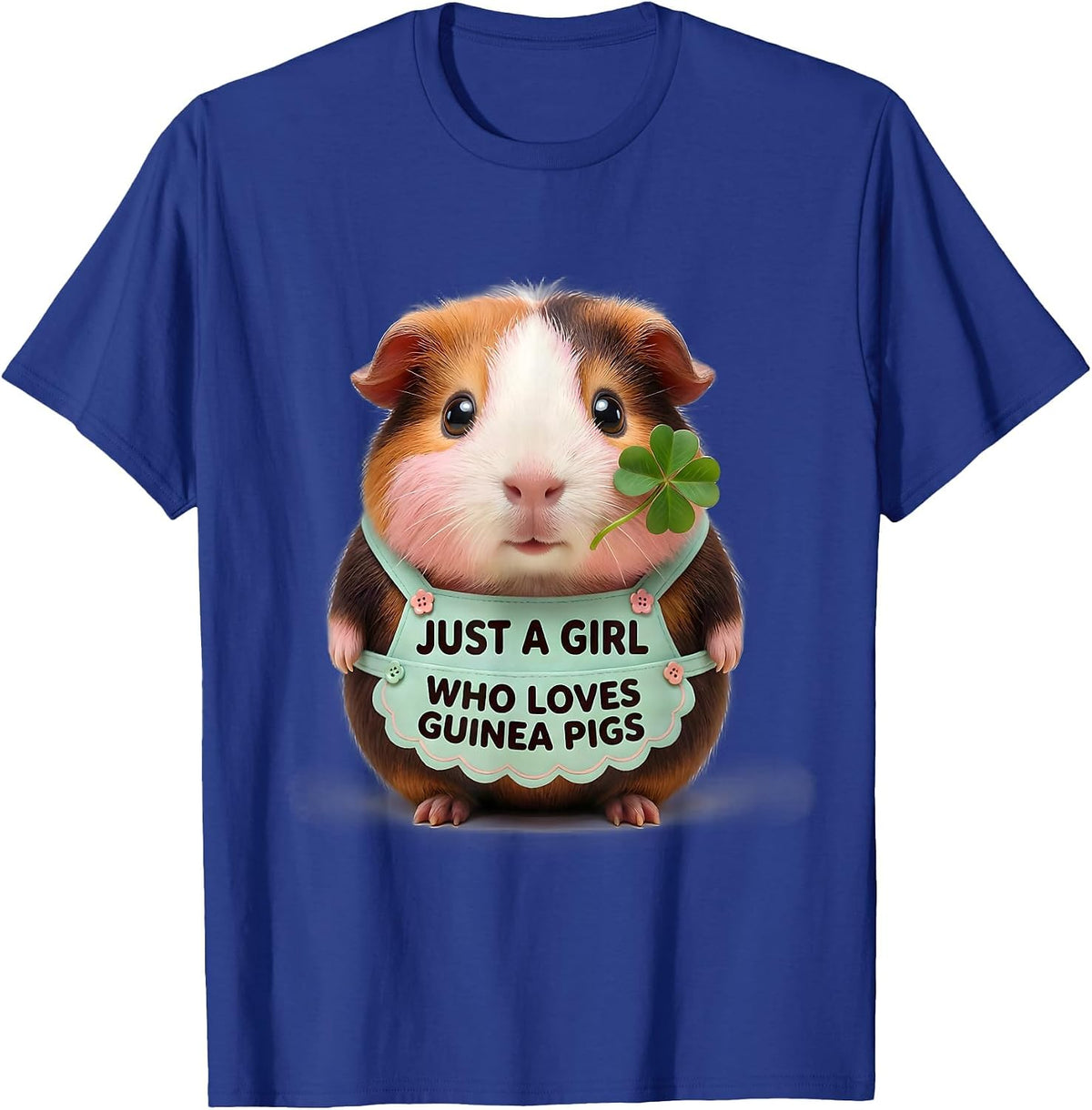 Just A Girl Who Loves Guinea Pigs Cute Kawaii Pet Lover Gift T-Shirt - Royal Blue