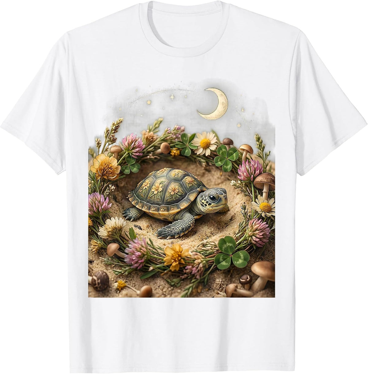 Men's Baby Sea Turtle Pregnancy Announcement Design T-Shirt - White