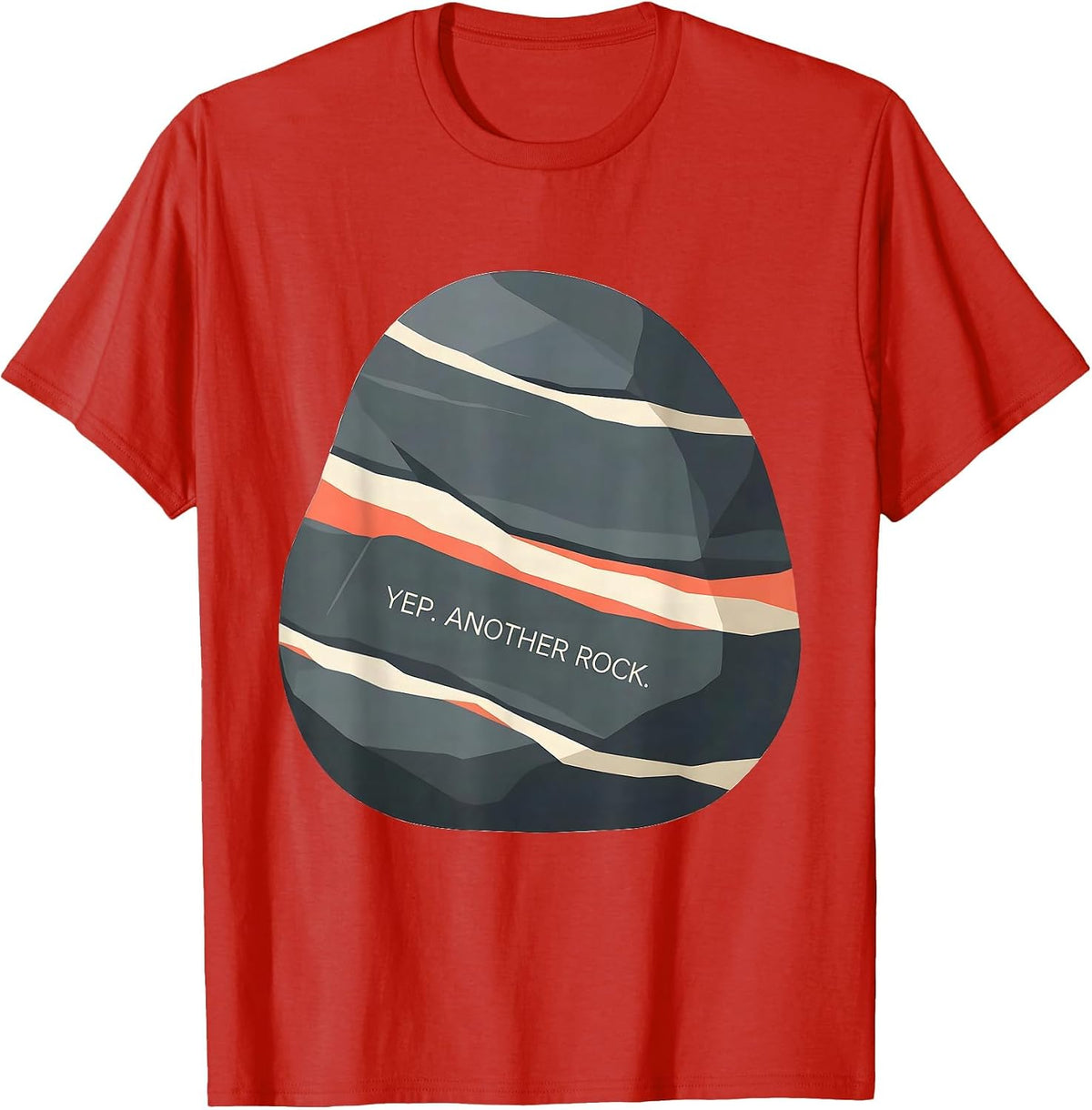 Men's Yep Another Rock Funny Geologist Rock Collector Humor T-Shirt - Red