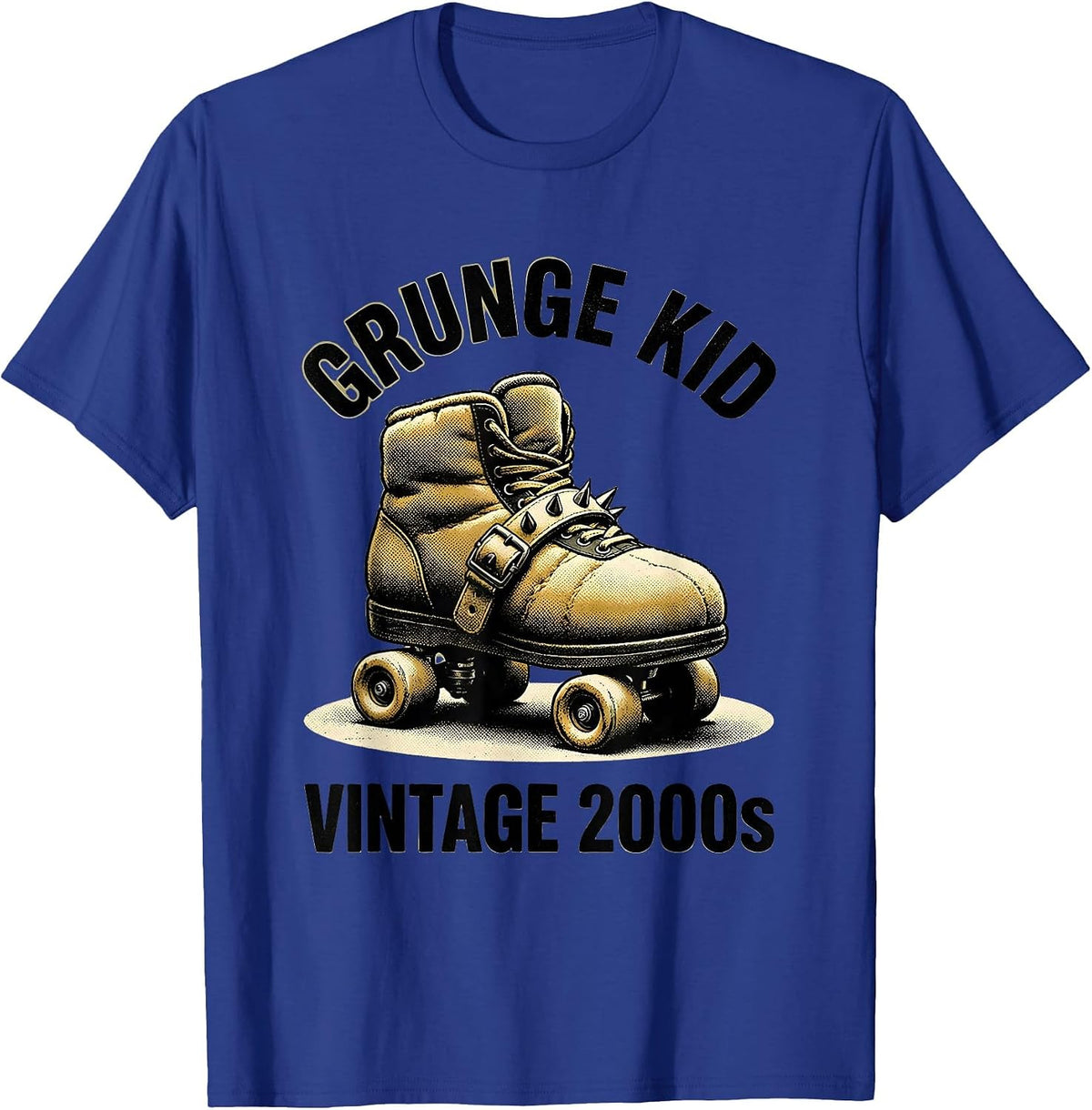 Grunge Kid Vintage 2000s Alt Grunge Y2K Streetwear T-Shirt - Royal Blue