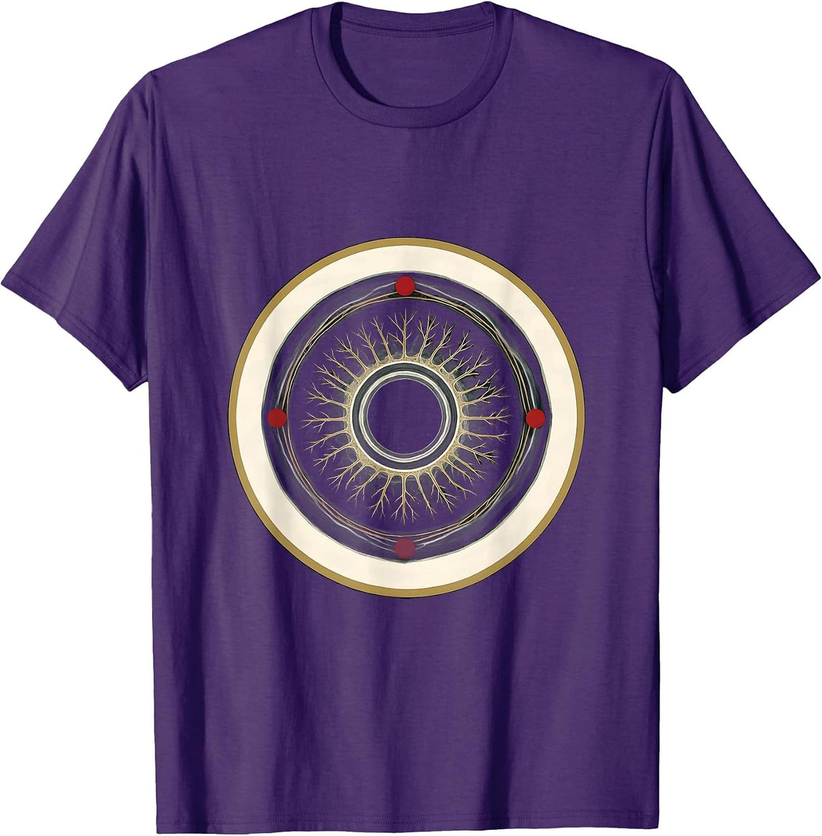 Men's Christmas Wreath Radiology Tech Pun Humor Gift T-Shirt - Purple