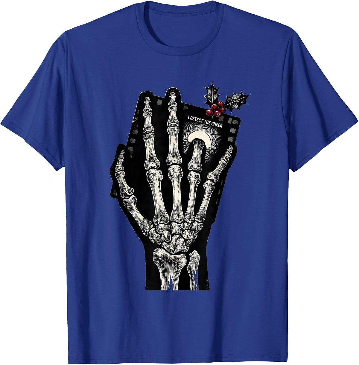 Men's I Detect The Cheer Scratchboard Radiology Tech Humor T-Shirt - Royal Blue