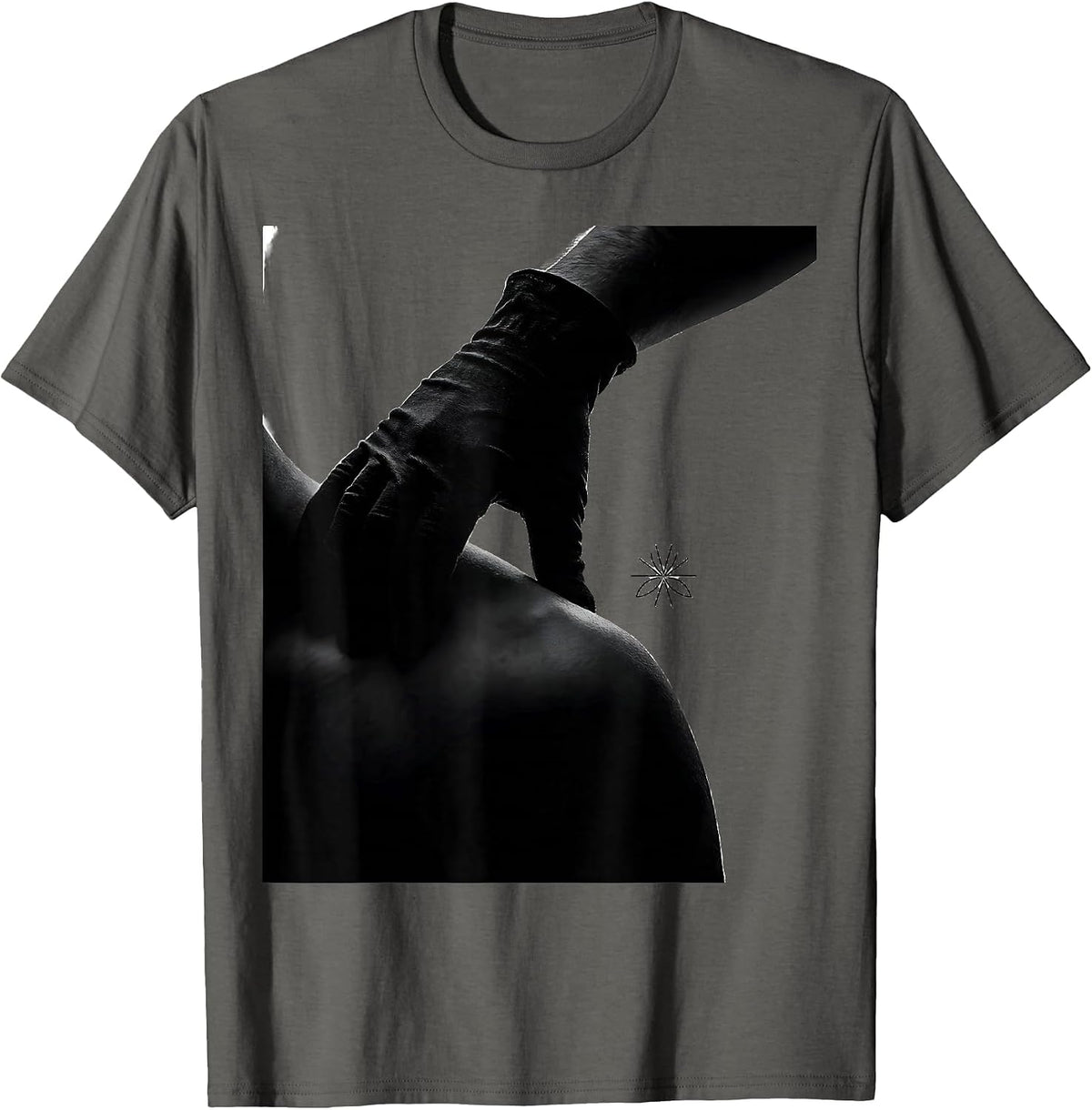 Men's Radiology Tech Shoulder Hold Monochrome Rad Tech Gift T-Shirt - Asphalt Grey