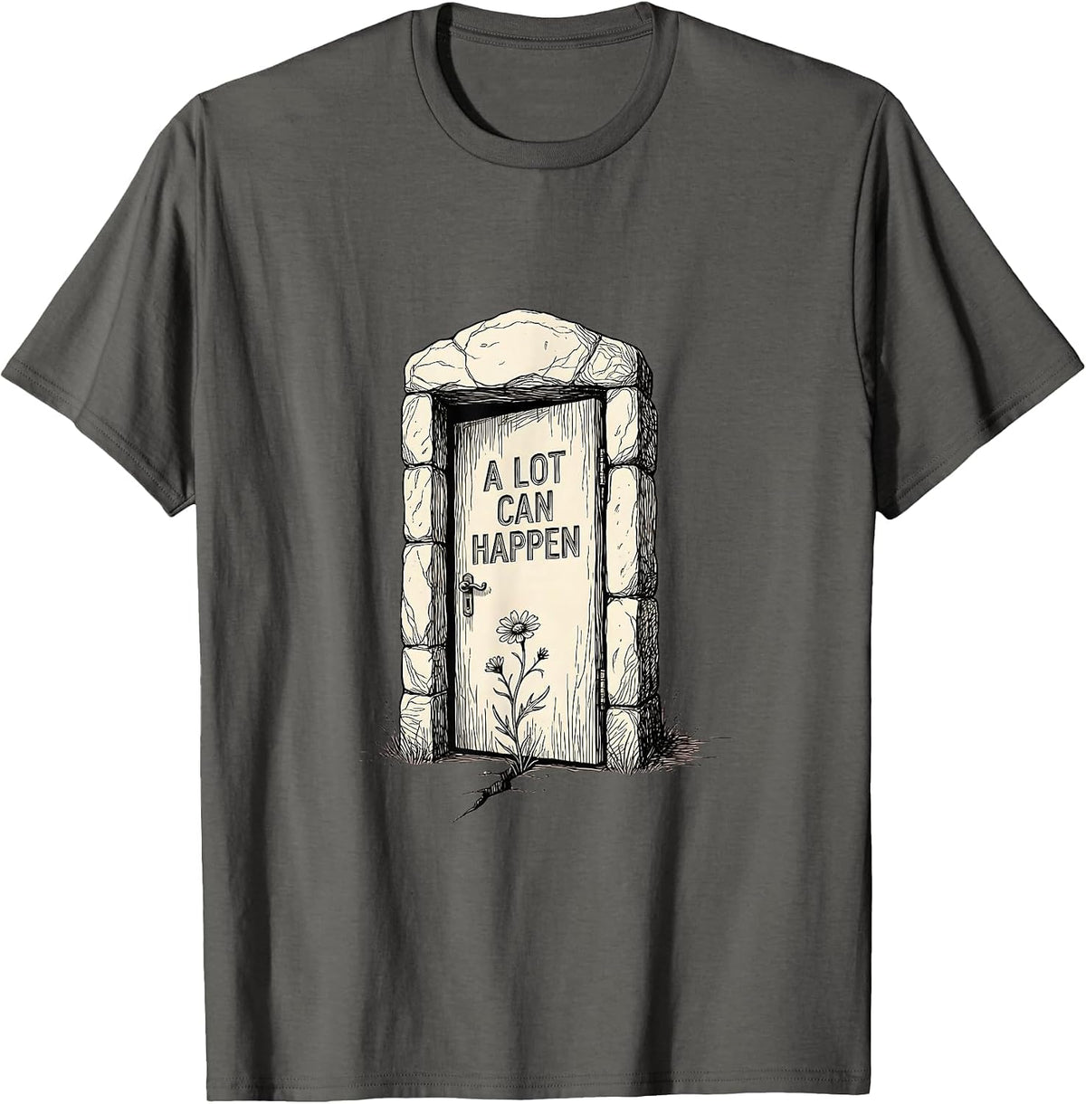 A Lot Can Happen In 3 Days Faith Design T-Shirt - Asphalt Grey