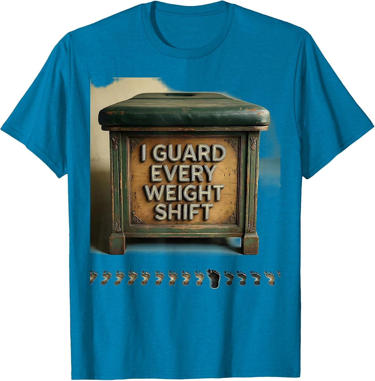 I Guard Every Weight Shift Vintage Physical Therapist PT OT T-Shirt - Sapphire Blue