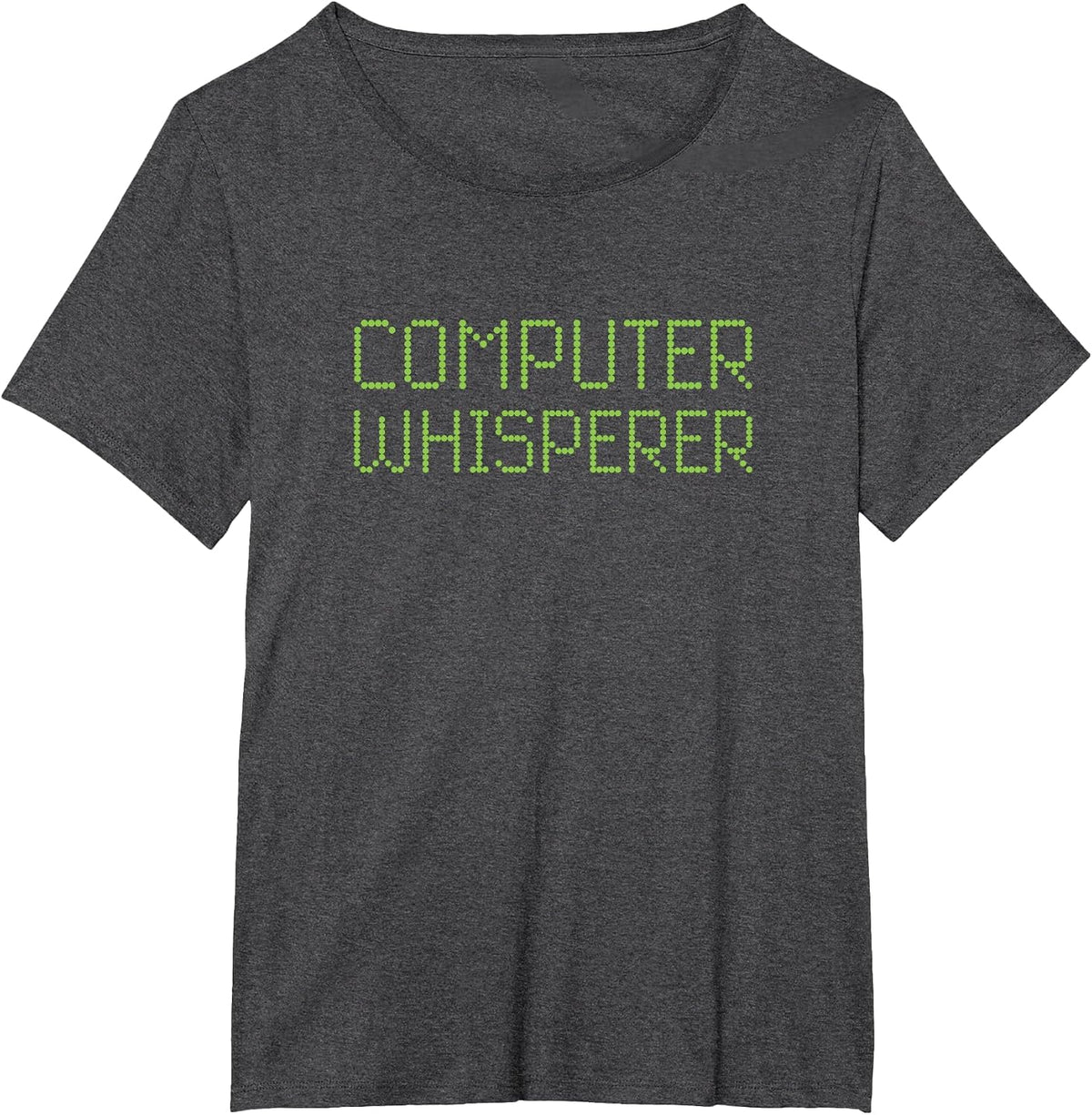 Computer Whisperer Funny IT Technician Nerd Geek Geeky Tech T-Shirt - Dark Heather Grey