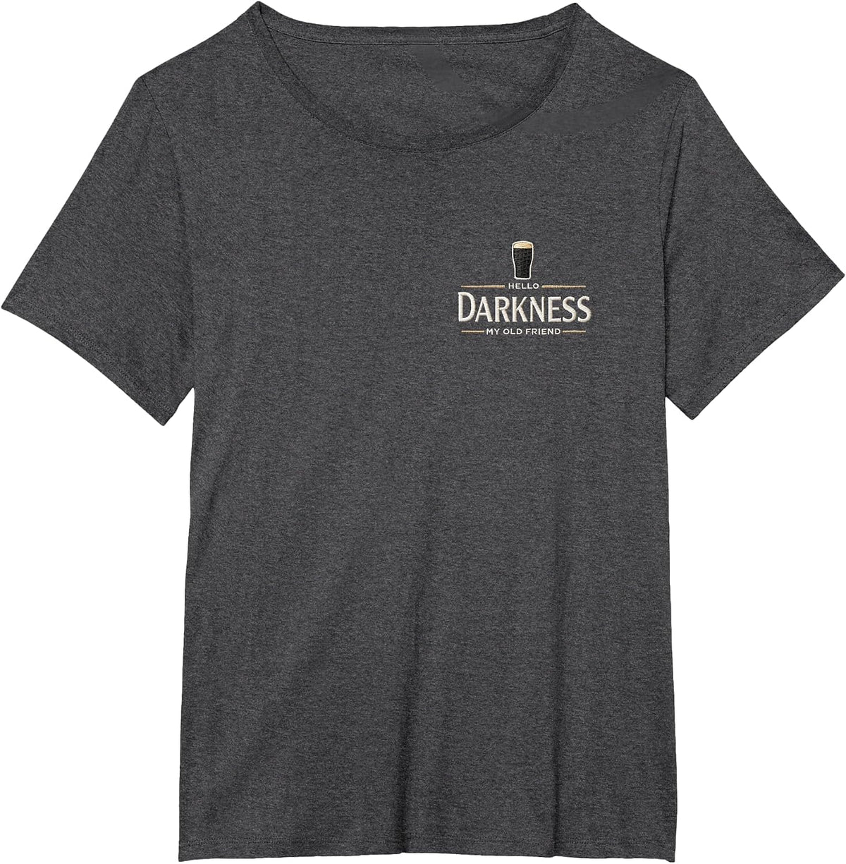 Men's Hello Darkness My Old Friend T-Shirt - Dark Heather Grey
