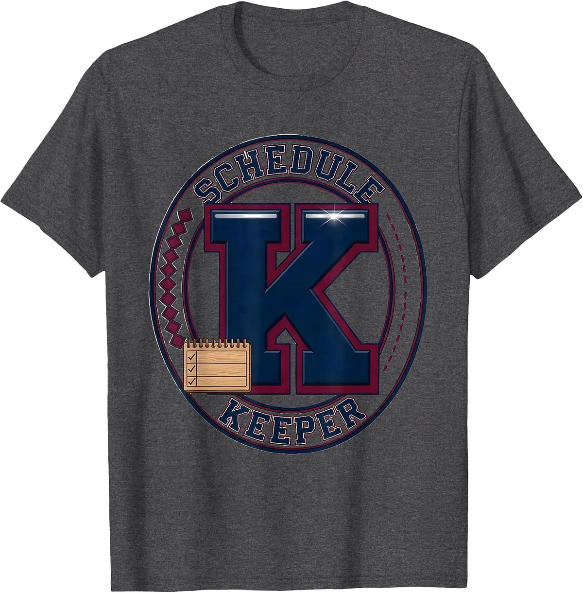 Schedule Keeper Sparkle Variety Funny School Counselor T-Shirt - Dark Heather Grey