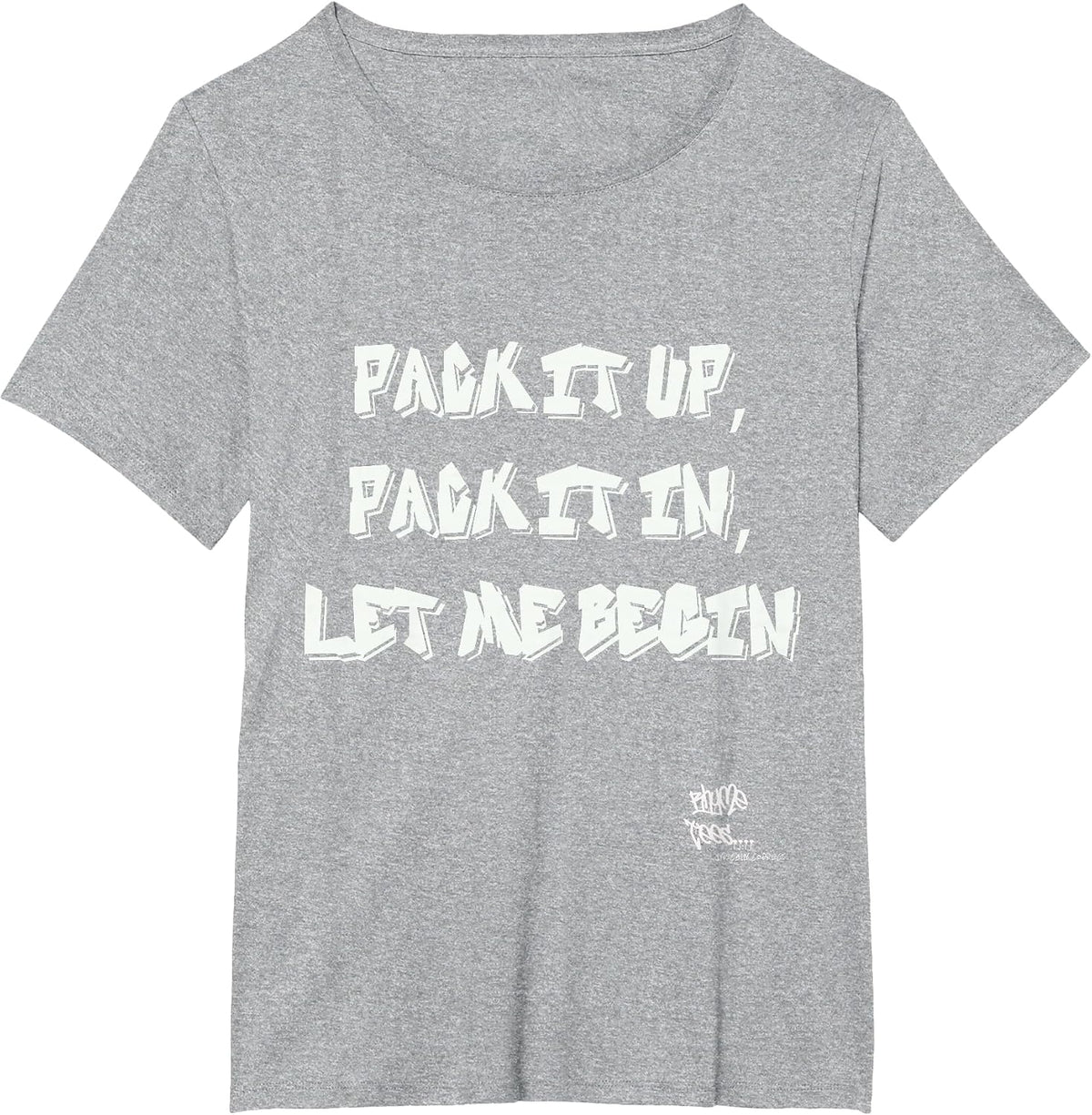 Old School Rap Hip Hop Jump Around Merch Lyrics 80s Graphic T-Shirt - Heather Grey