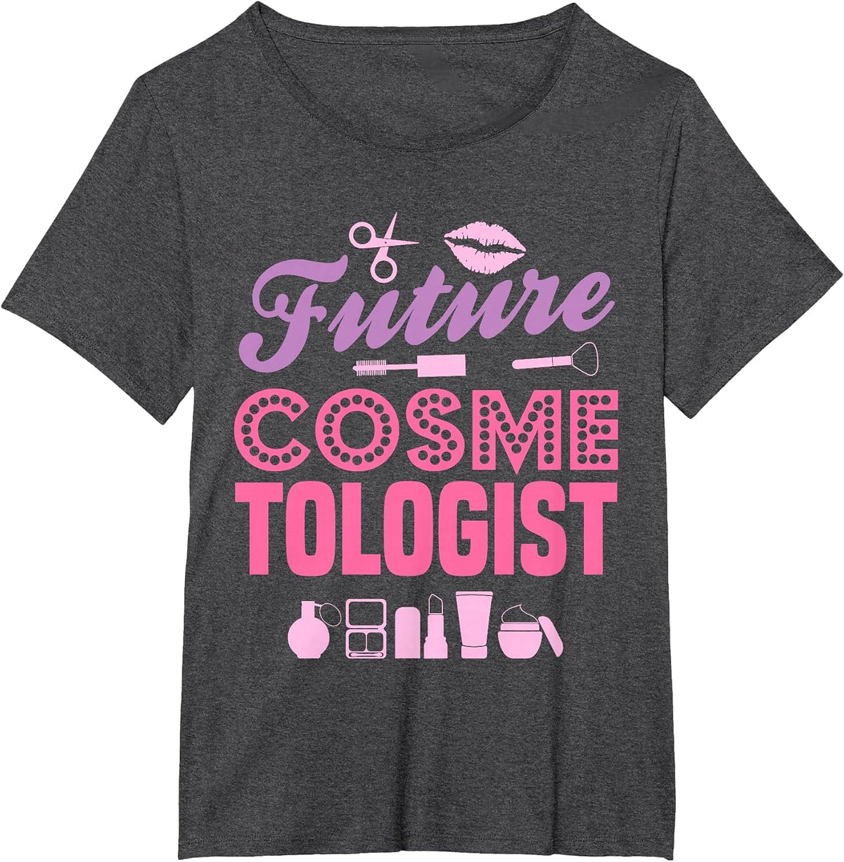 Future Cosmetologist Children's T-Shirt T-Shirt - Dark Heather Grey