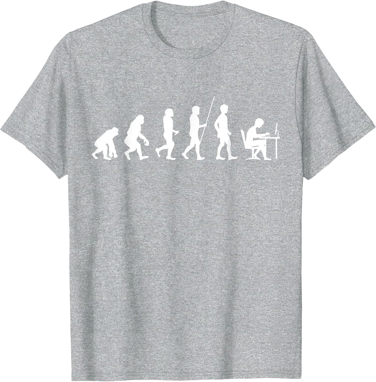 Programming Evolution Computer Programmer Java Phyton T-Shirt - Heather Grey