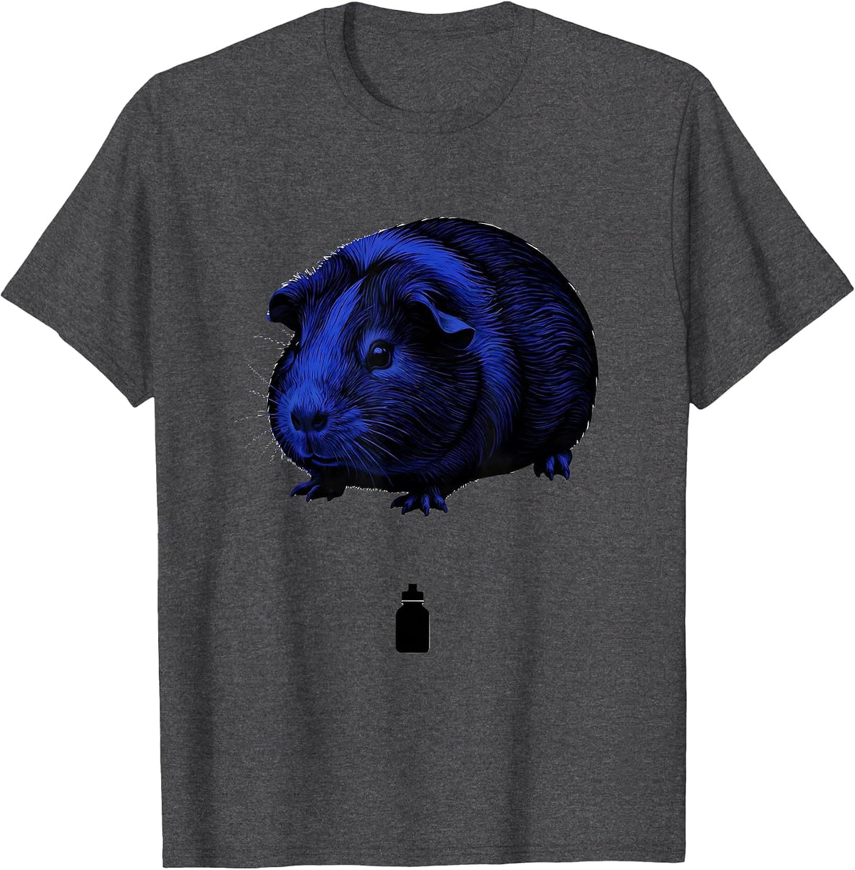 Guinea Pig Lover Everyday Humor Cute Cavy Enthusiast T-Shirt - Dark Heather Grey