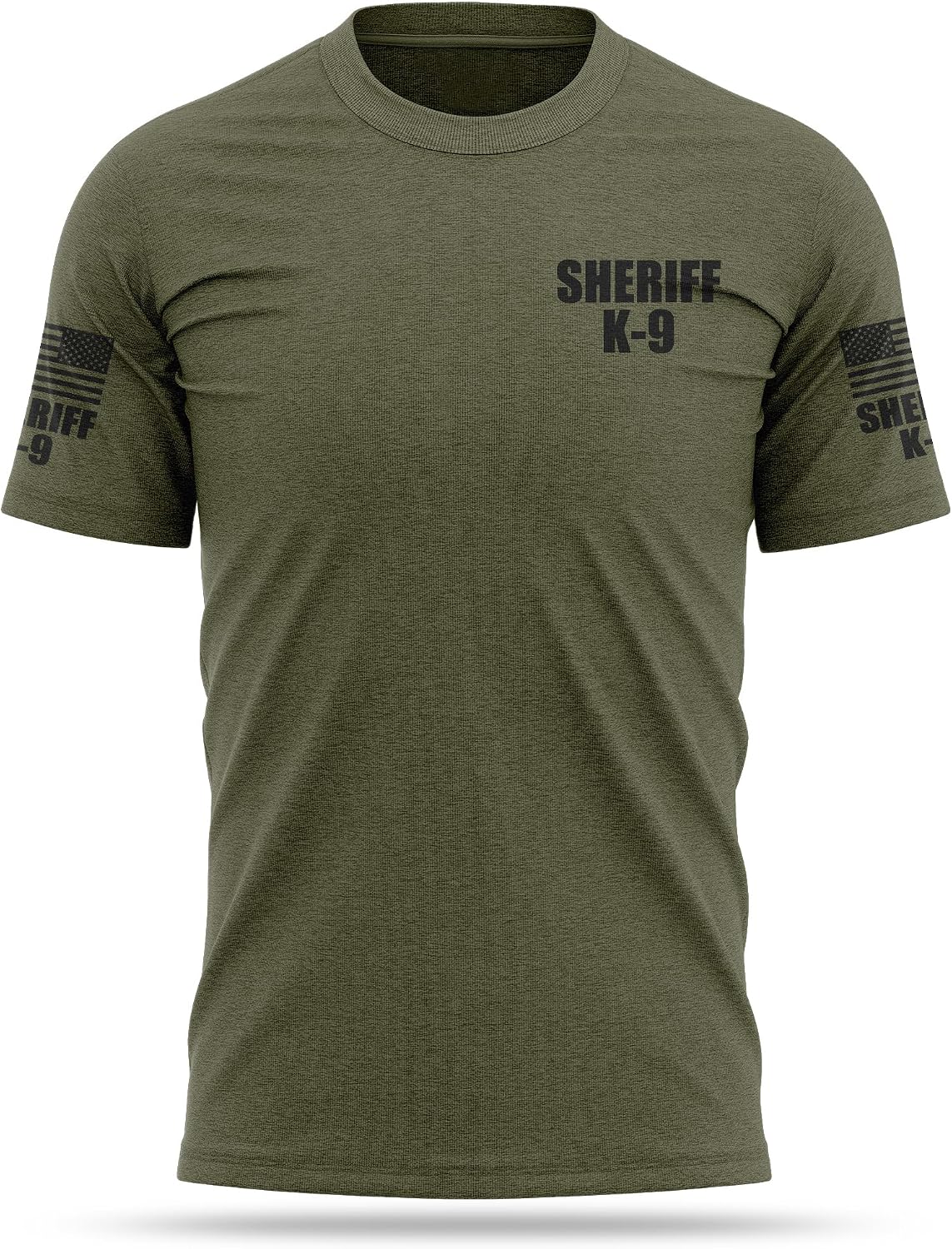 13Fifty Sheriff K9 Training Cotton Blend Tee - Green & Black