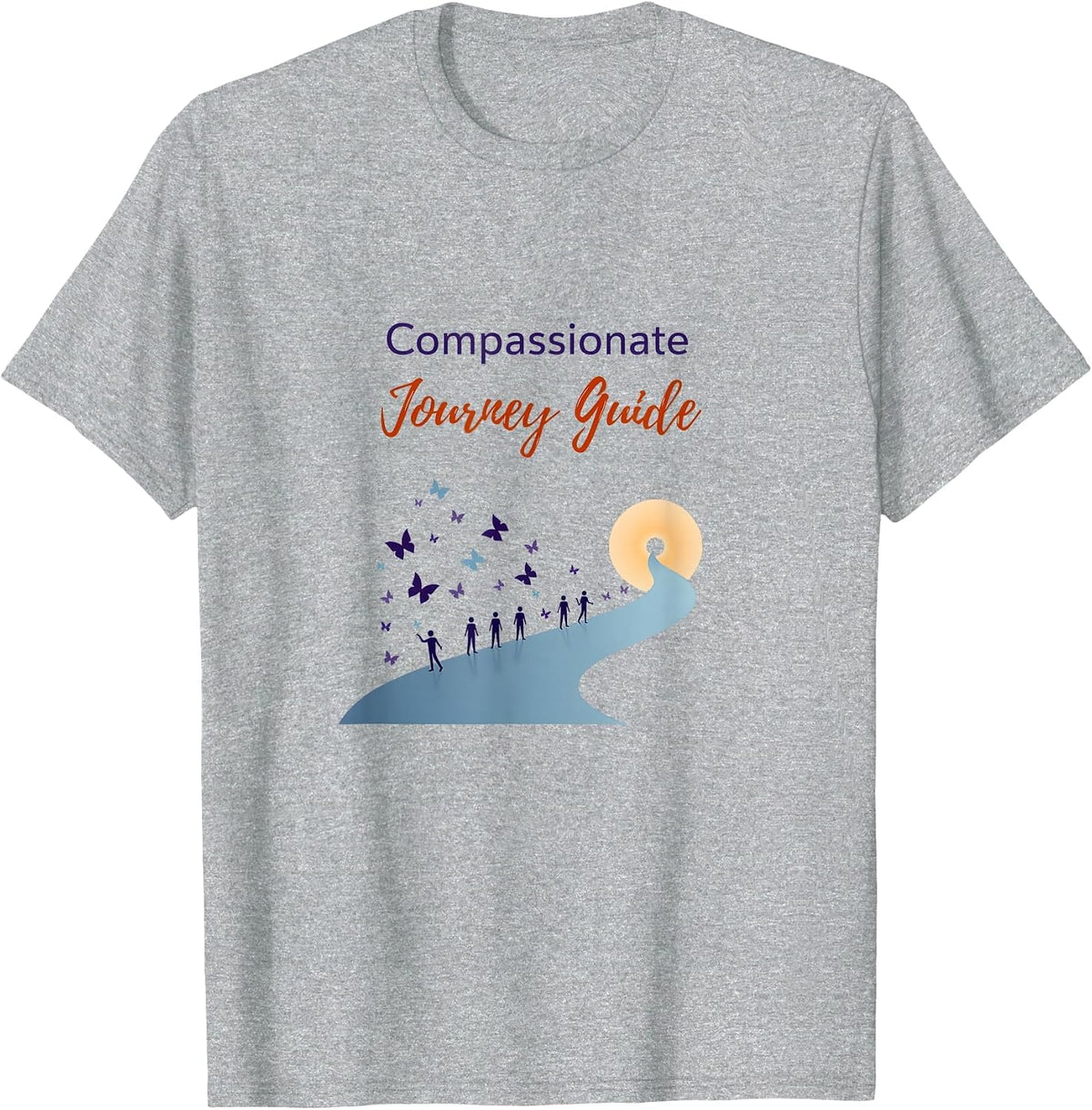 Hospice Nurse: Compassionate Journey Guide T-Shirt - Heather Grey