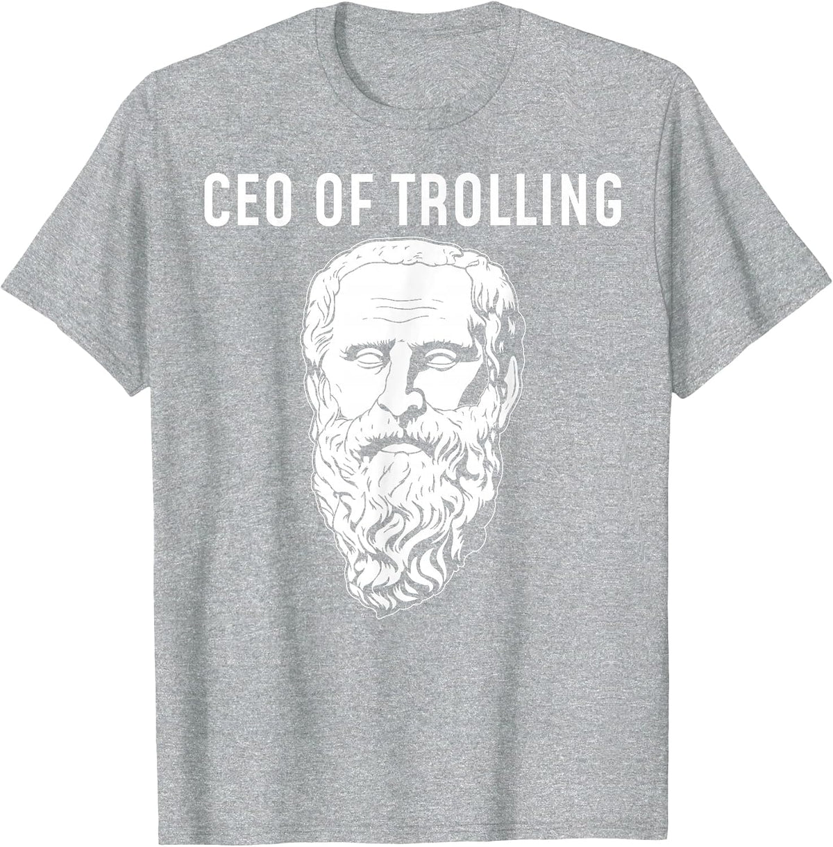 CEO of Trolling Funny Philosopher Diogenes T-Shirt - Heather Grey