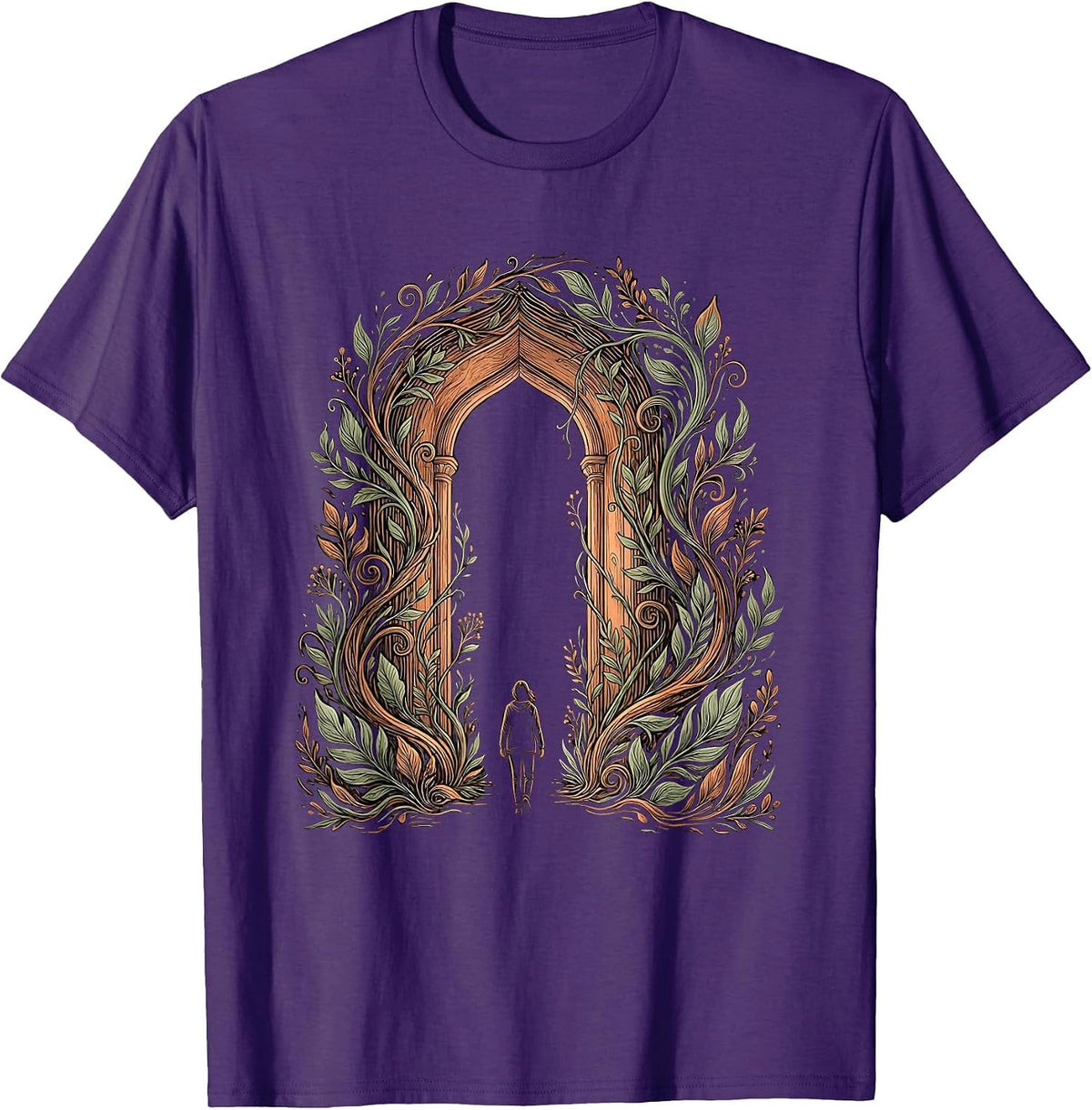 Men's Suicide Prevention Awareness Hope Doorway Graphic T-Shirt - Purple