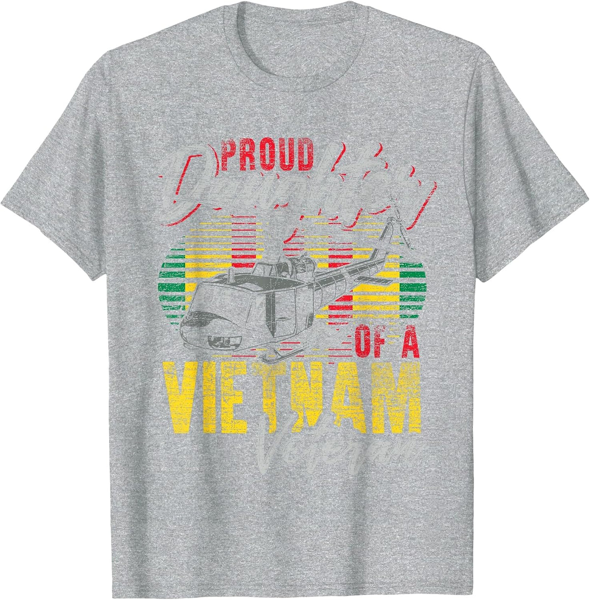 Proud Daughter of a Vietnam Veteran T-Shirt - Heather Grey