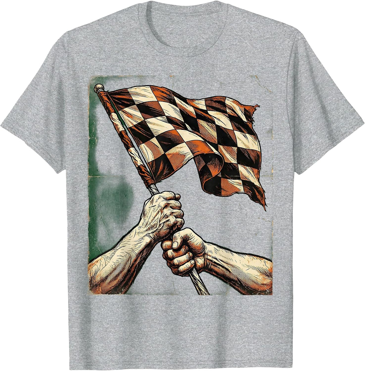 Men's Soccer Dad Referee Flag Frustration Graphic T-Shirt - Heather Grey