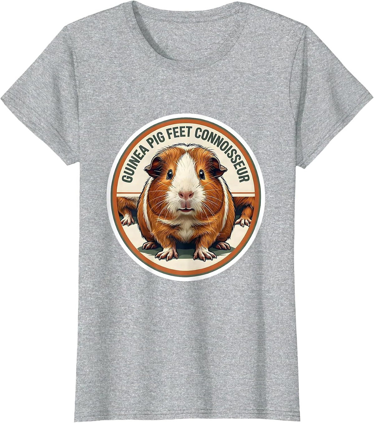 Guinea Pig Feet Connoisseur Funny Pet Lover Cavy Owner T-Shirt - Heather Grey