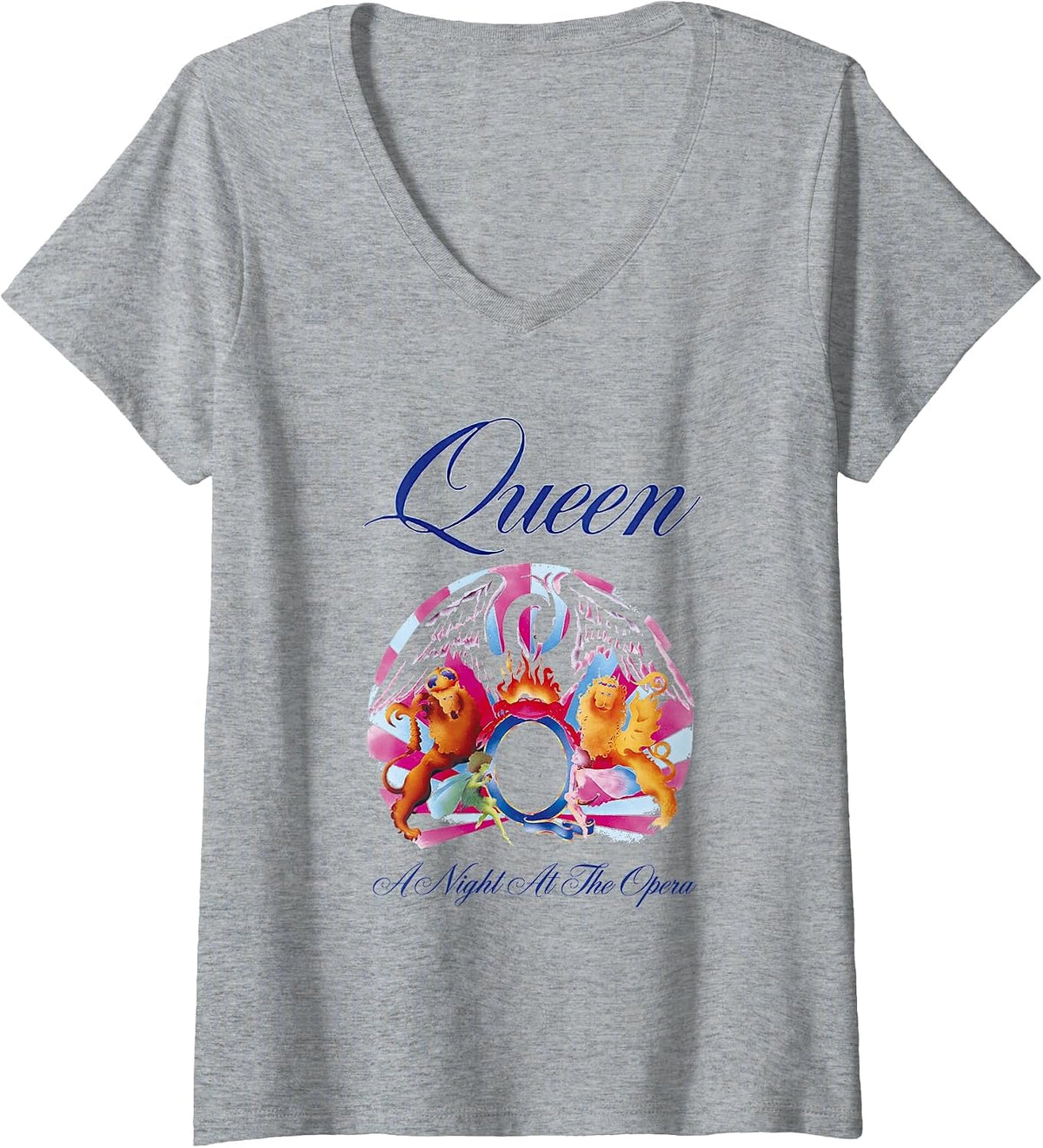 Women's Queen Night at The Opera V-Neck T-Shirt - Heather Grey