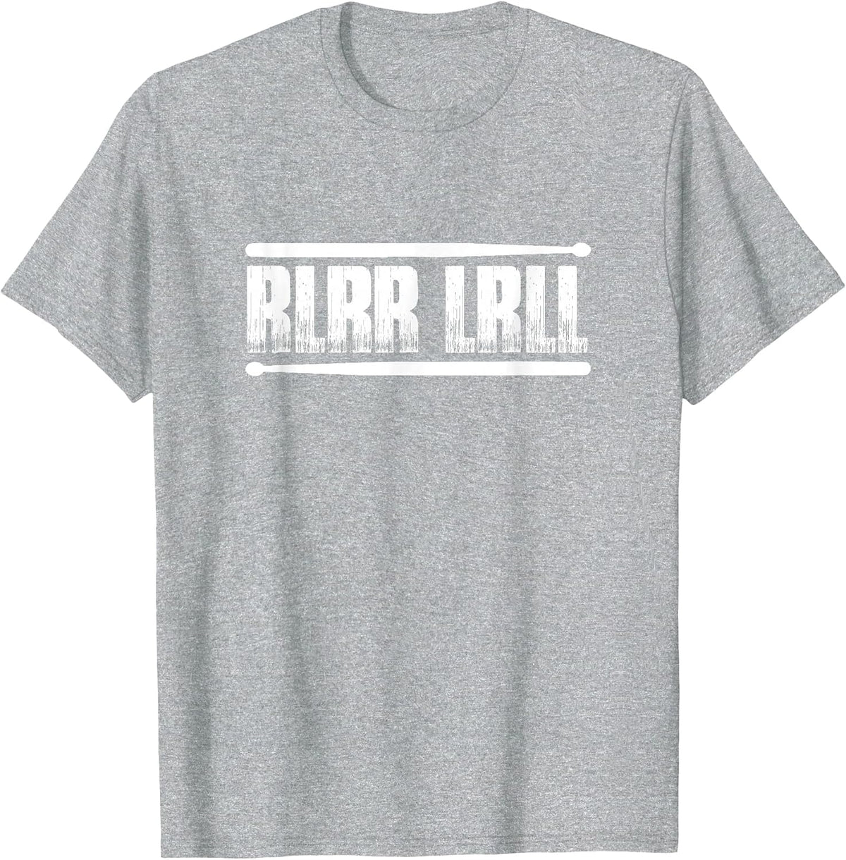 Drummer Paradiddle Drum Stick T-Shirt - Heather Grey