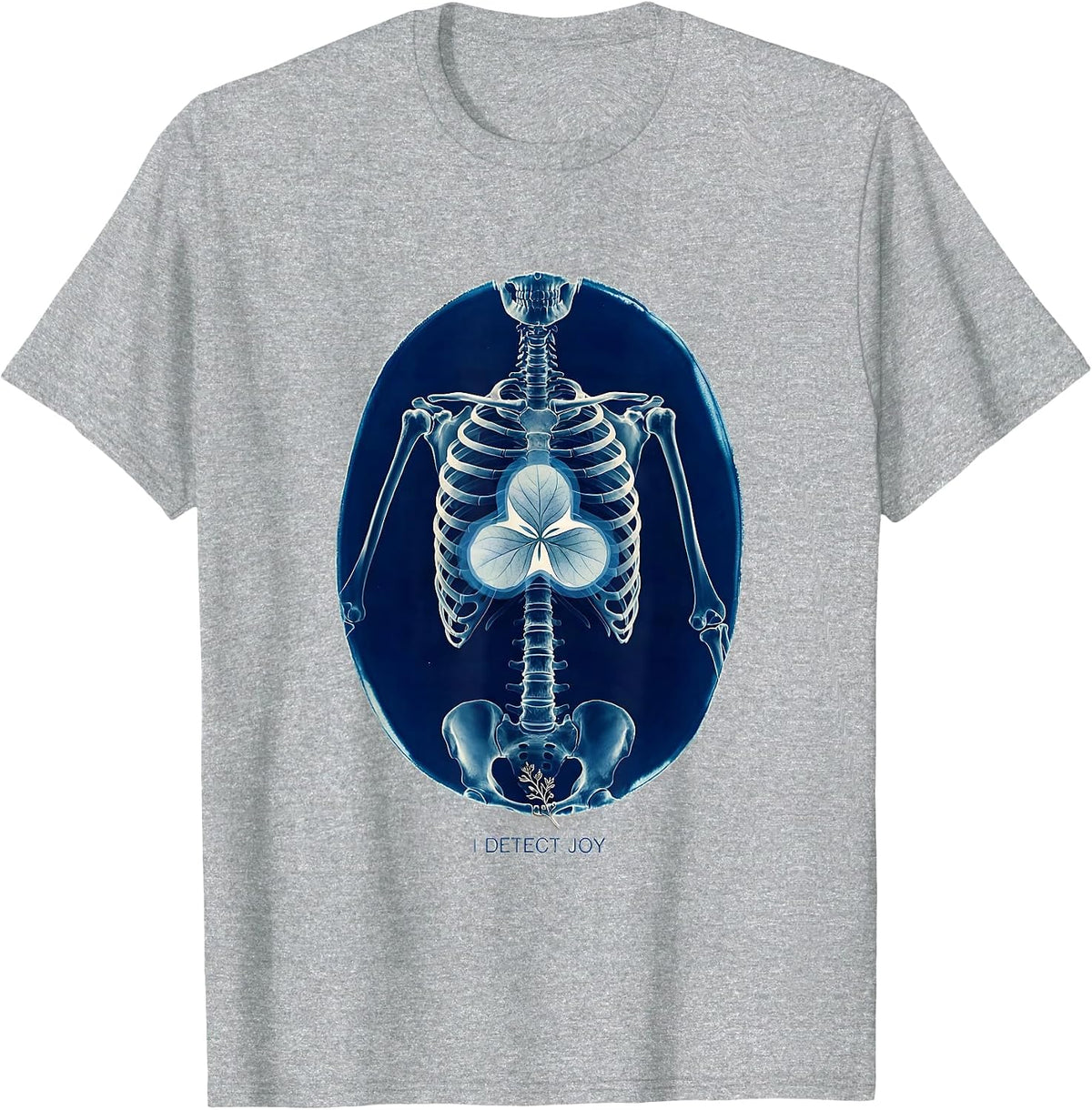 Men's I Detect Joy Cyanotype Radiology Tech Humor Gift T-Shirt - Heather Grey
