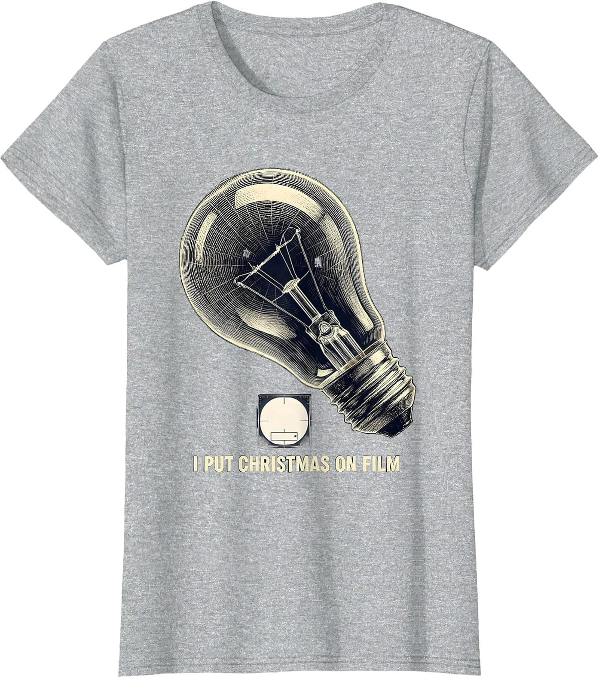 Women's I Put Christmas On Film Radiology Tech X-Ray Tech Humor T-Shirt - Heather Grey