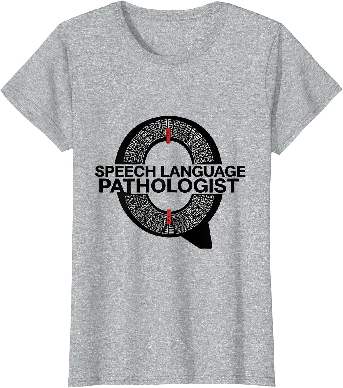 Speech Language Pathologist Retro Floral SLP Therapist Pride T-Shirt - Heather Grey
