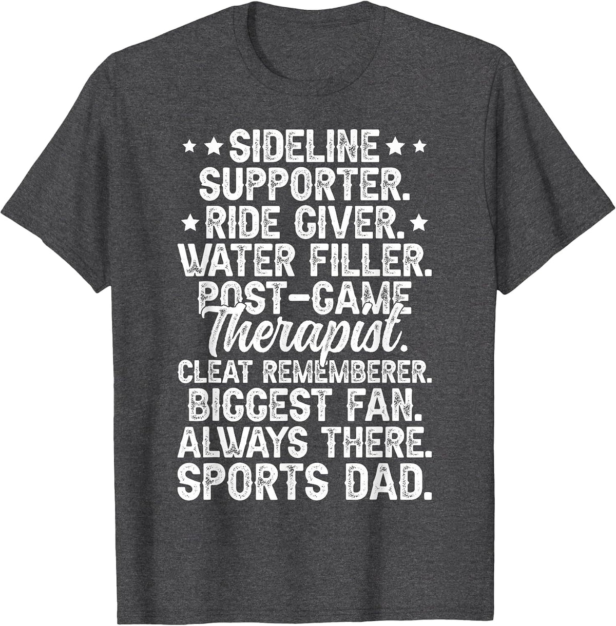 Sports Dad Definition Sports Father Sport Dad T-Shirt - Dark Heather Grey