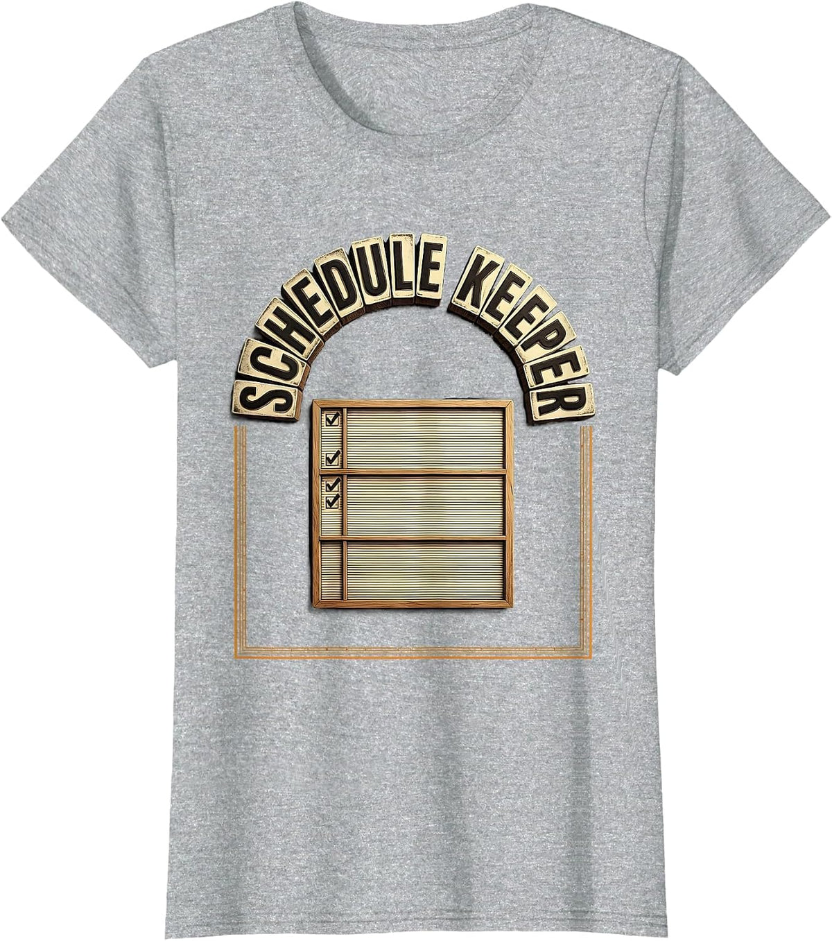 Schedule Keeper Funny School Counselor Camp Counselor Career T-Shirt - Heather Grey