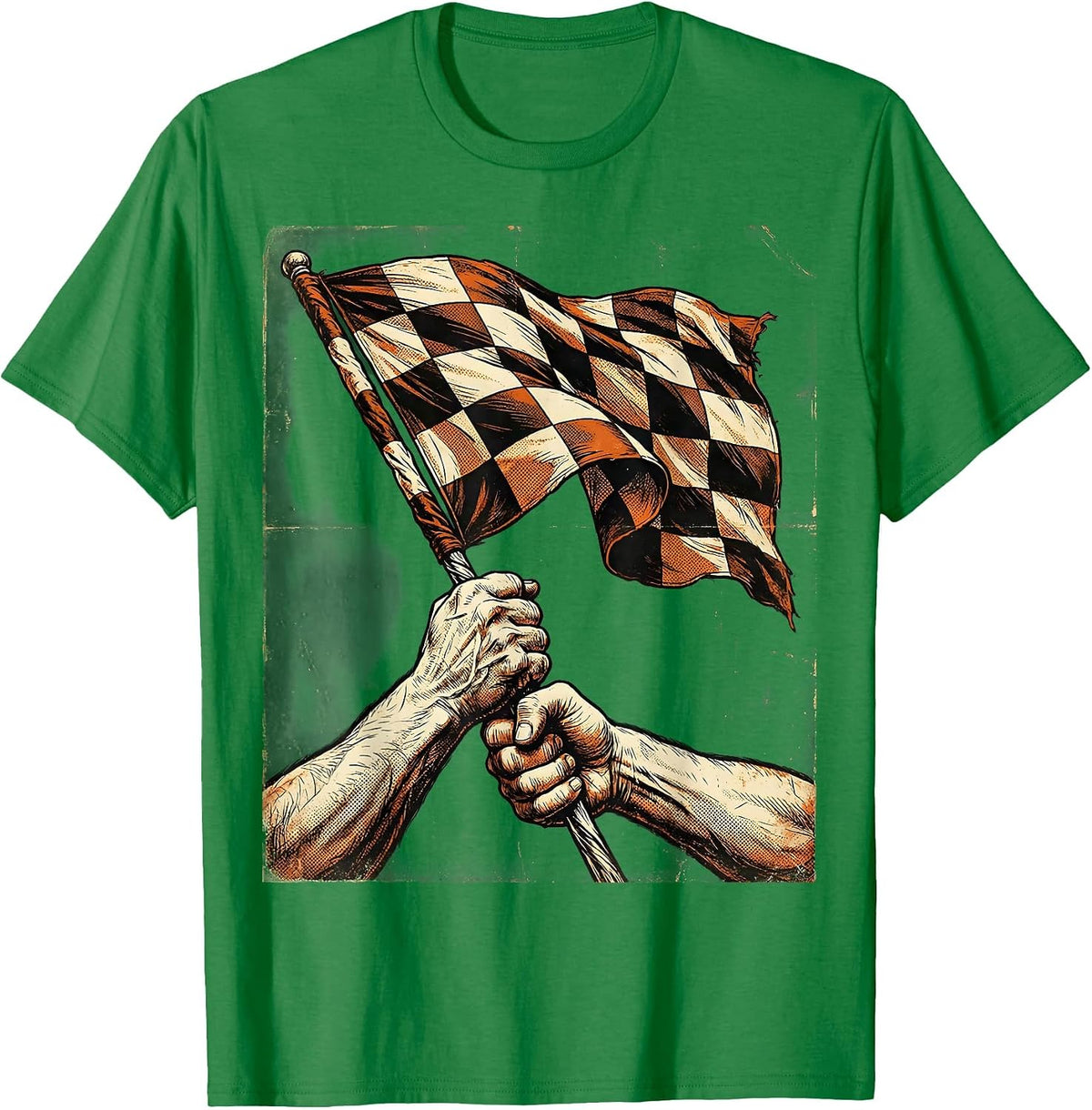 Men's Soccer Dad Referee Flag Frustration Graphic T-Shirt - Kelly Green