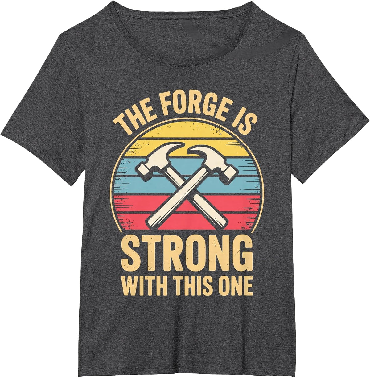 Funny Blacksmith Design for Men Women Forging Blacksmithing T-Shirt - Dark Heather Grey