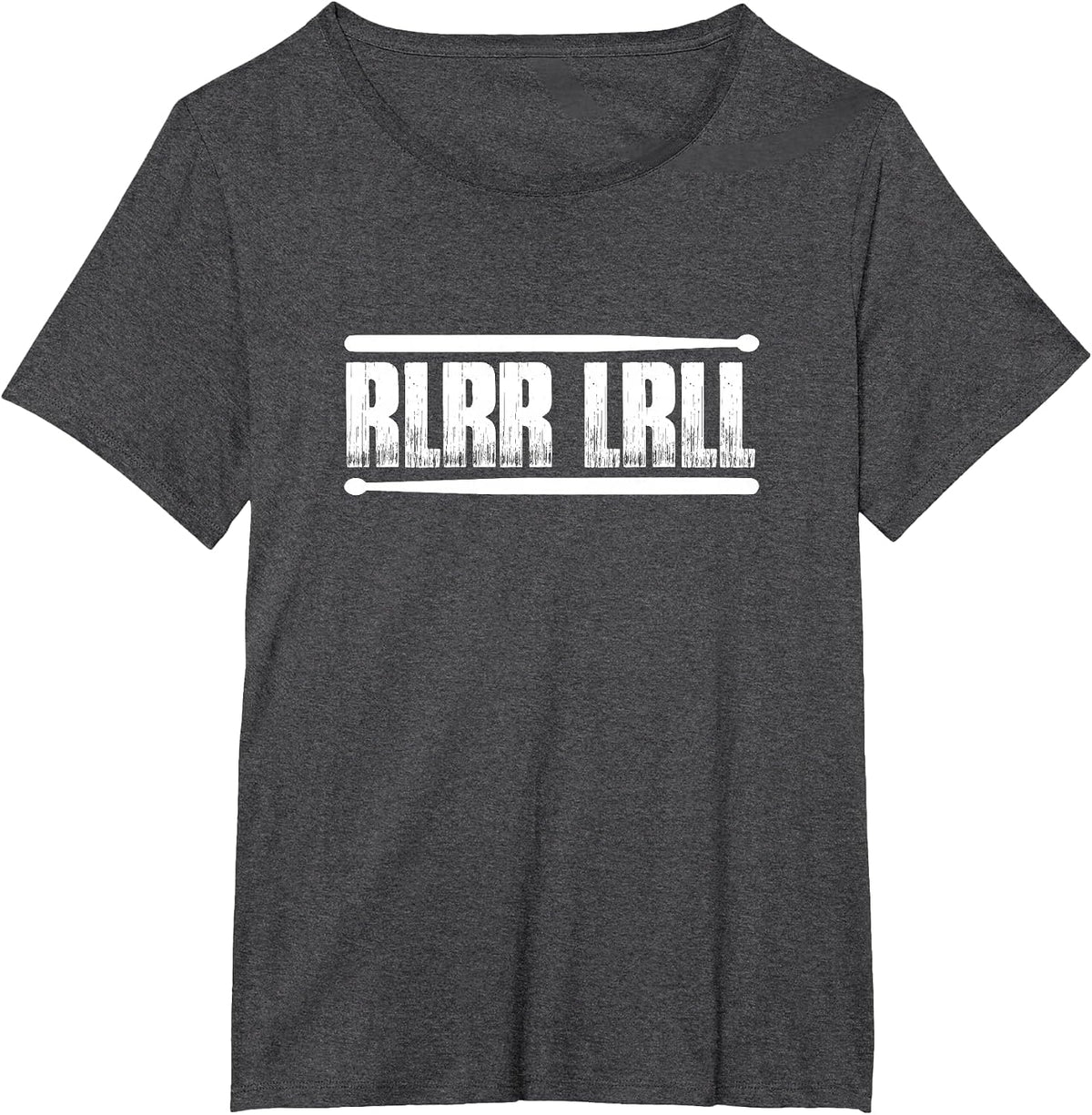 Drummer Paradiddle Drum Stick T-Shirt - Dark Heather Grey