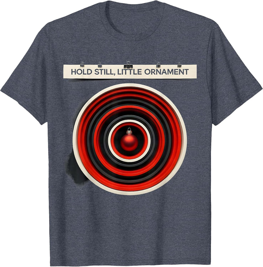 Hold Still, Little Ornament Geometric Radiology Tech T-Shirt - Heather Blue