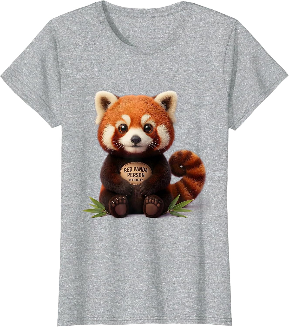 Red Panda Person, Officially Cute Kawaii Panda Lover Gift T-Shirt - Heather Grey