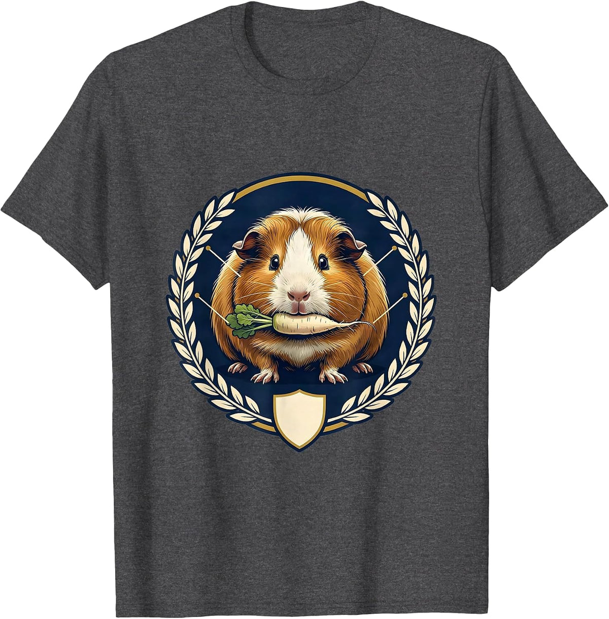 Men's Guinea Pig Seal Pig Lover Funny Animal Humor T-Shirt - Dark Heather Grey