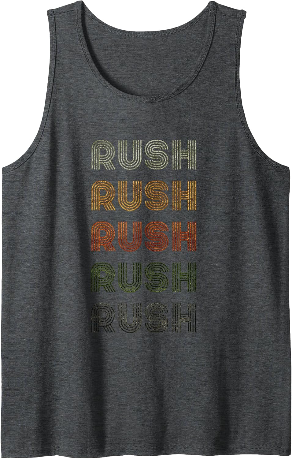 Love Heart Rush Tee Grunge Vintage Style Black Rush Tank Top - Dark Heather Grey