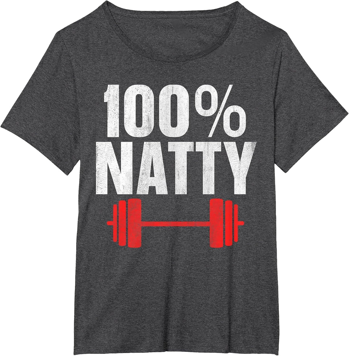 100% Natty 100 Percent Natural T-Shirt - Dark Heather Grey