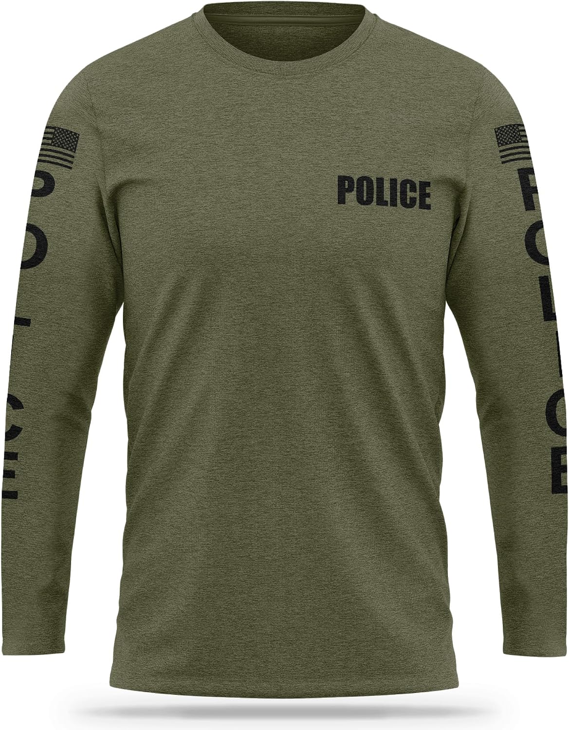 13Fifty Police Training Cotton Blend Long Sleeve - Green & Black