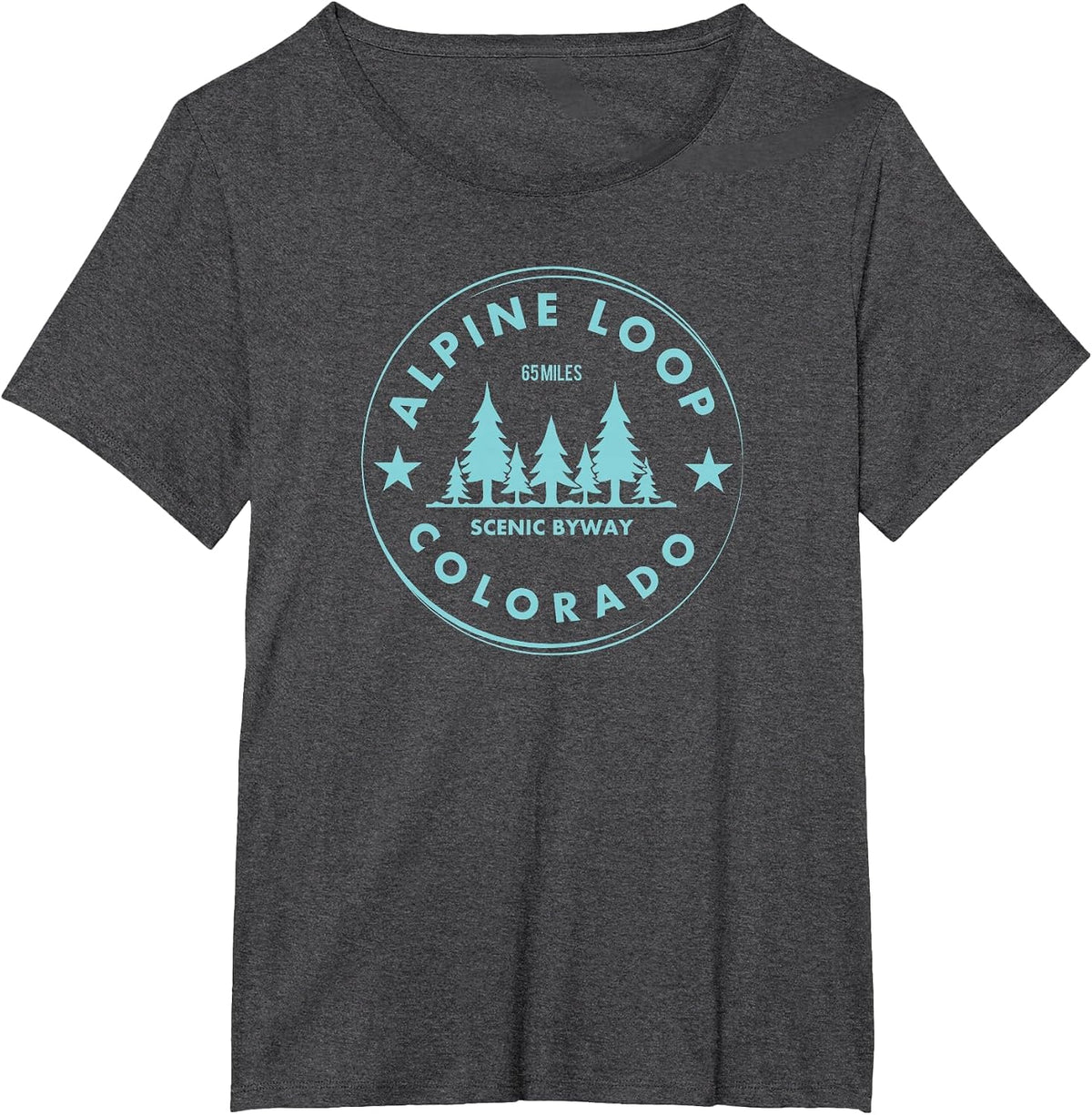 Alpine Loop Colorado Forest 4x4 - Rocky Mountain Off Road T-Shirt - Dark Heather Grey
