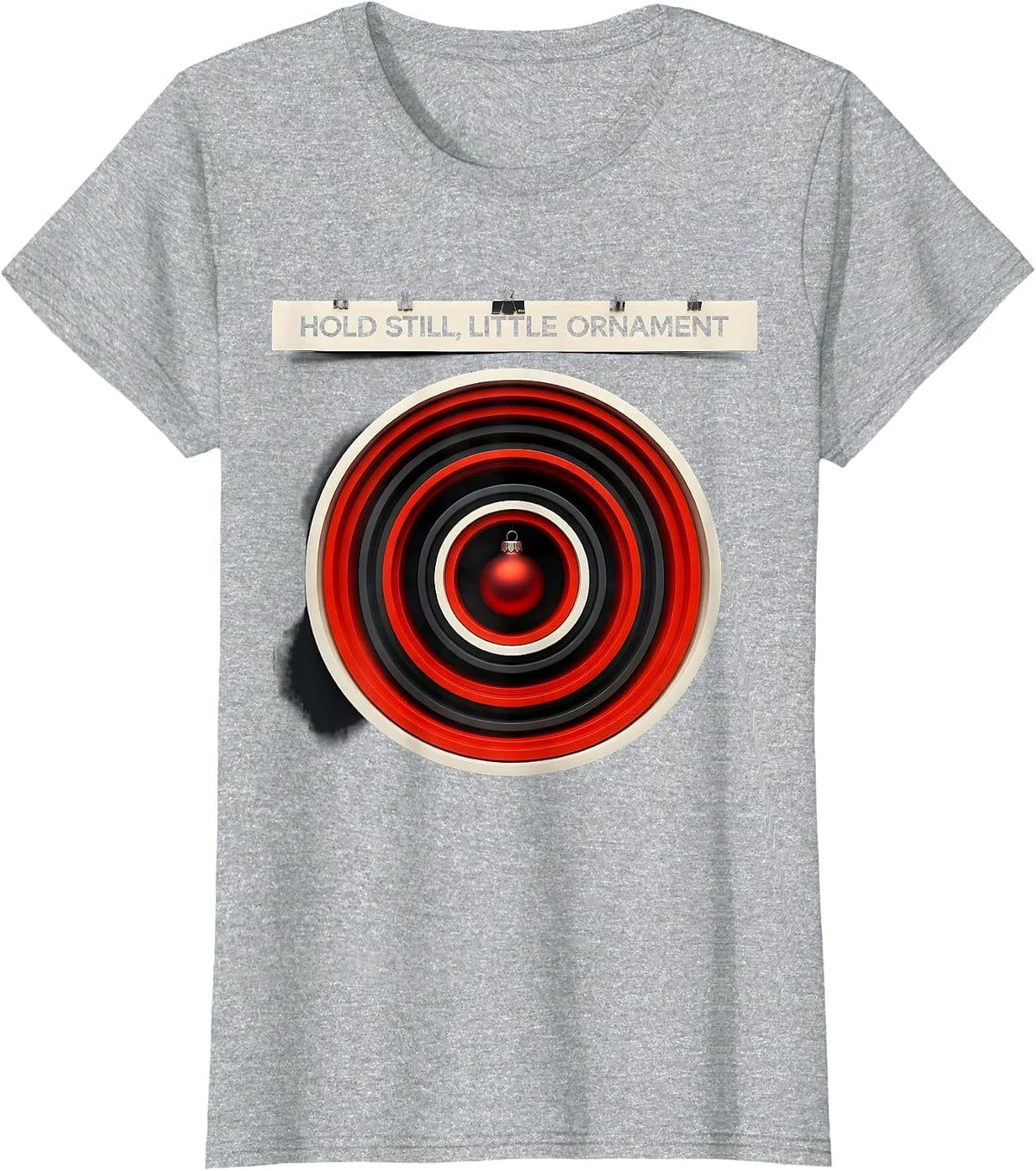 Hold Still, Little Ornament Geometric Radiology Tech T-Shirt - Heather Grey