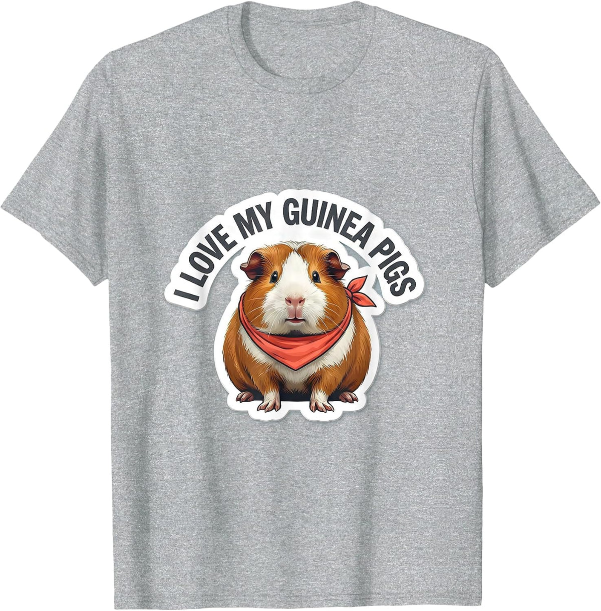 Men's I Love My Guinea Pigs Funny Farm Animal Lover Gift T-Shirt - Heather Grey