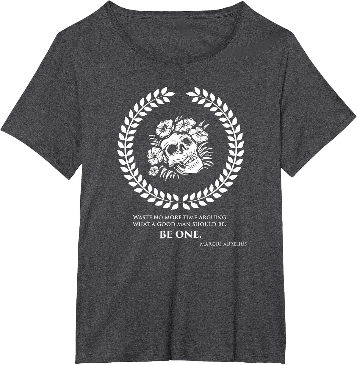Marcus Aurelius Quotes Stoicism Philosophy T-Shirt - Dark Heather Grey