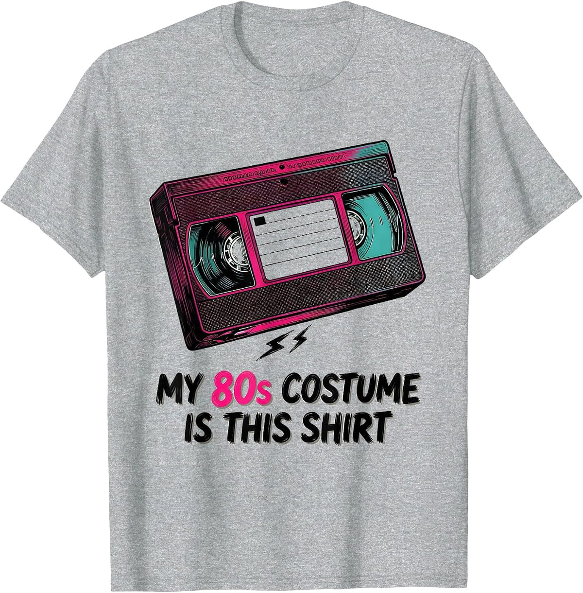 Men's My 80s Costume Is This Shirt Funny 80s Party Retro Throwback T-Shirt - Heather Grey