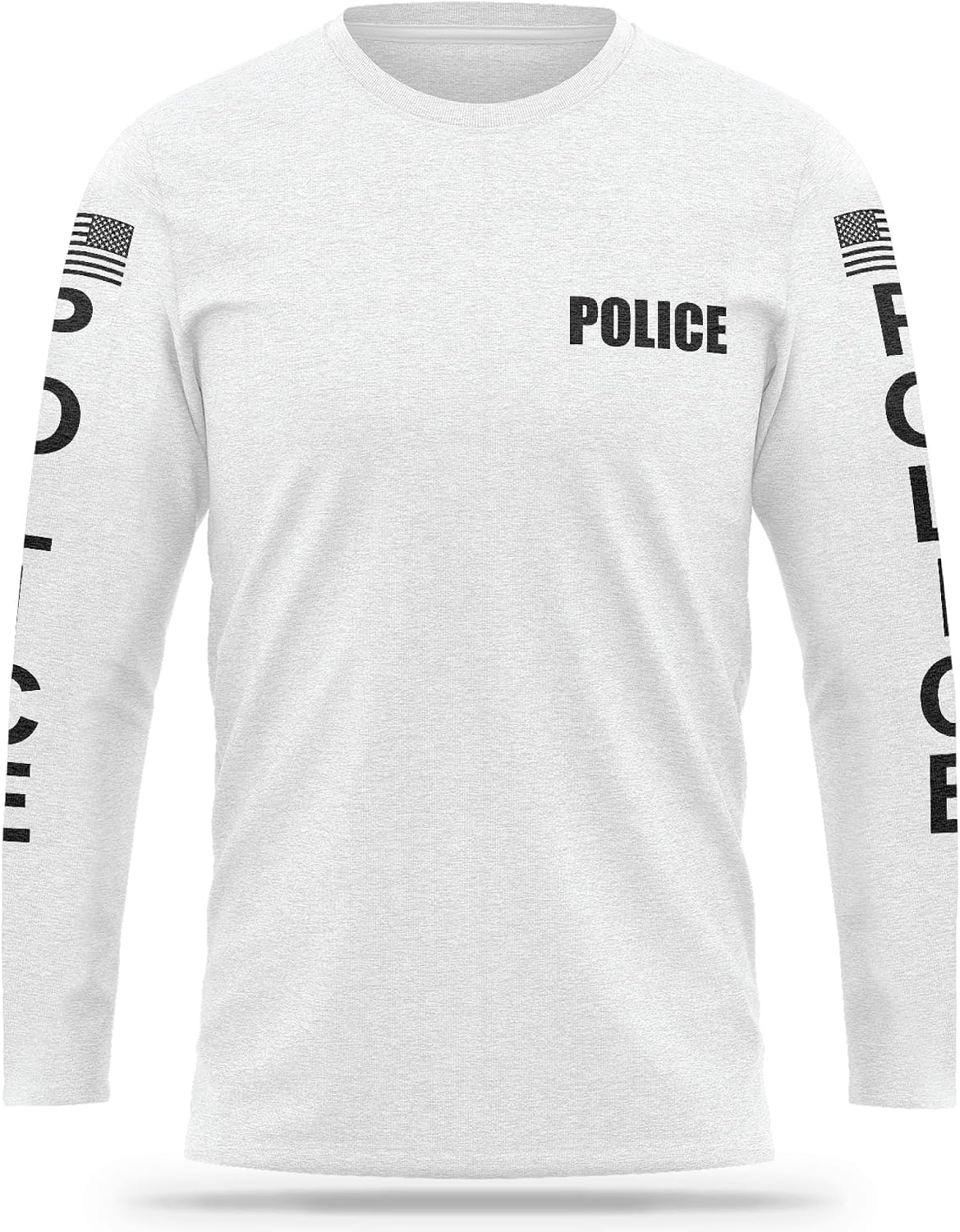 13Fifty Police Training Cotton Blend Long Sleeve - White & Black