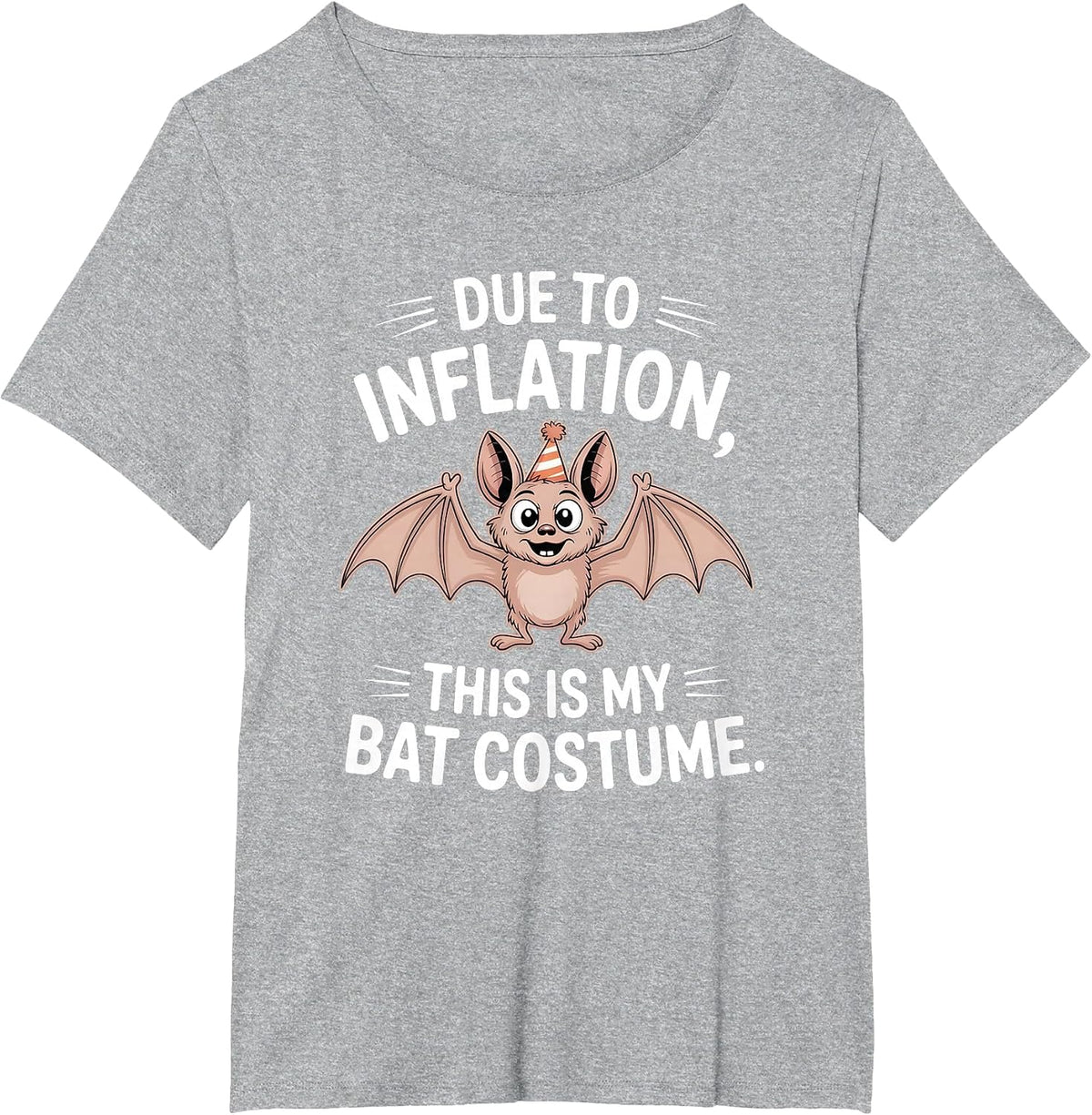Bat Costume T-Shirt - Heather Grey